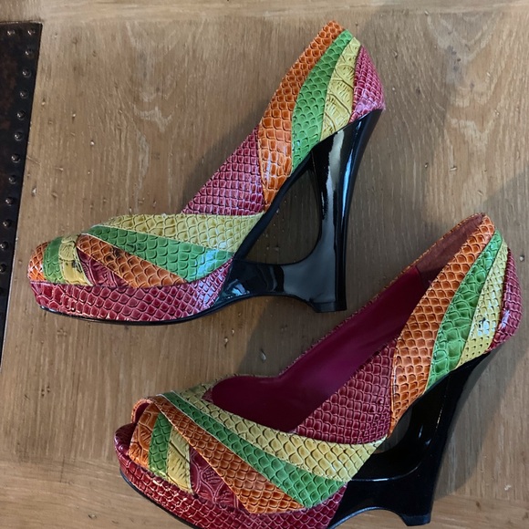 Nadara Multi Color Heels - Picture 3 of 6